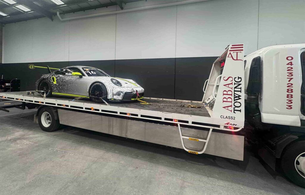 prestigious car wih abbas towing